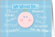 Will You Be Our Baby’s Godparents Whimsical Request card
