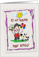 Teacher Birthday,...