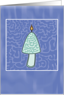 Mushroom Birthday Candle card