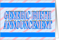 Generic Birth...