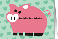 Cute funny pig heart...