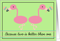 Pink Flamingos Twins...