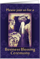 Invitation to Business Blessing Ceremony Prosperity Waterfall card