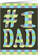 #1 Dad Checkerboard...