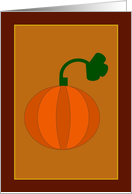 Pumpkin Card - Blank