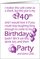 40th Birthday Party...