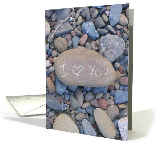 I love you--Love Stone--Heart card (798376)