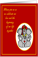 Hindu God Ganesh Wedding Invitation card