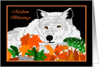 Mabon Blessings Wolf...