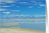 Great Salt Lake Utah Blank Photo Card