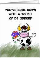 Get well cow humor,...