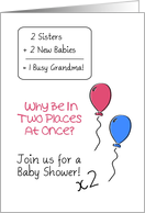 Double Baby Shower...