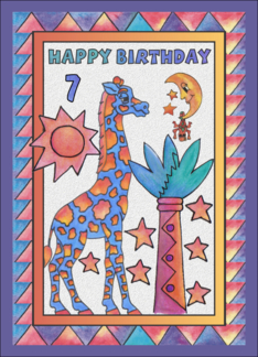 Blue Giraffe,Happy...