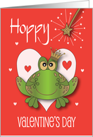 Hoppy Valentine’s with Crowned Prince Frog and Magic Wand card