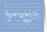 Physician Assistants Day 2024 From All of Us Stethoscope and Heart card