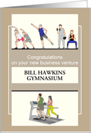 Custom Congratulations New Business Venture Gymnasium card