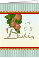 A Fall Birthday...