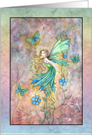 Encouragement - Follow Your Dreams - Fairy and Butterflies card