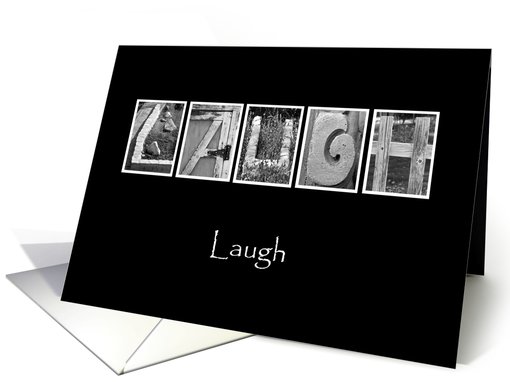 Laugh - Alphabet Art card (857461)