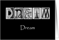 Dream - Encouragement - Alphabet Art card
