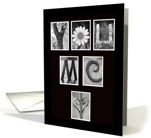 Valentine's Day - You, Me, Heart - Alphabet Art card (894139)