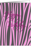 Zebra Happy Birthday...