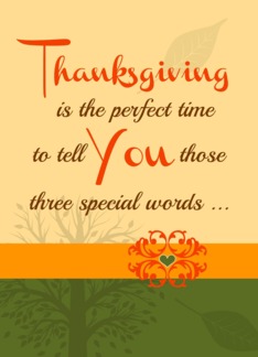 Thanksgiving 'Three...