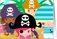 Pirate Girl Birthday Party invitation! card