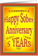 5 YEARS Happy Sober...