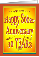 30 YEARS Happy Sober...