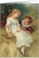 Sweethearts, from the Pears Annual, 1905 by Frederick Morgan, Fine Art Valentines card