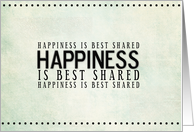 Happiness is Best...