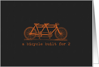 a bicycle built for...