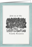 Family Reunion Invitation, Tree With Roots card
