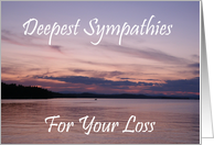 Deepest Sympathies...
