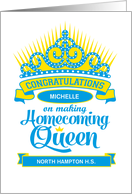 Congratulations Homecoming Queen Customize Front card
