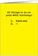 Sexy 40th Birthday Cards from Greeting Card Universe