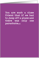 One Parachute Funny...
