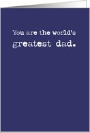 World's Greatest Dad...