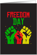 Freedom Forever Fists Juneteenth Card
