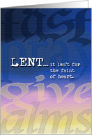 Lent Fast Pray Give...