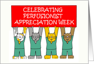 Celebrating Perfusionist Appreciation Week Cats Wearing Scrubs card