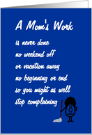 A Mom's Work -...