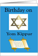 Yom Kippur Birthday ...