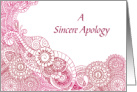 A Sincere Apology From Both Of Us Abstract Circles card