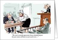 Humorous lawyer...