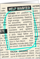 Help Wanted Ad for Congratulations to New Father card