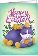 Purple Easter Kitty...