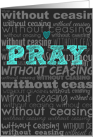 Pray without ceasing card