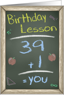 Chalk Board Birthday...